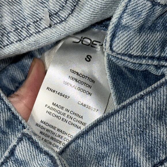 Anthropologie Joe’s Jeans Wide Leg Denim Bib Overalls. size small - Picture 7 of 9